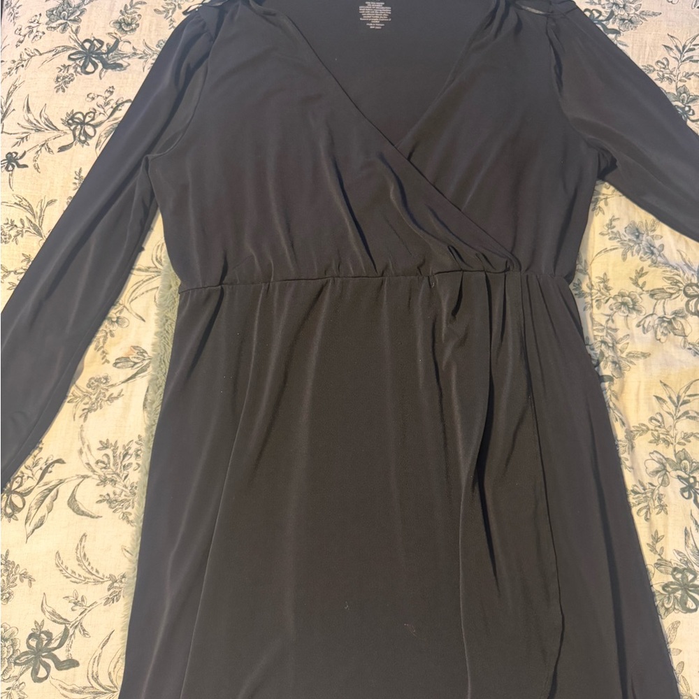 Nine West Black Long Sleeve Dress